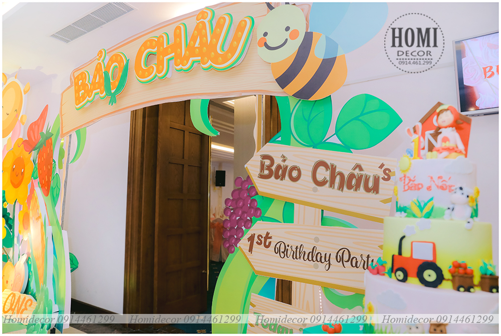 Trang trí sinh nhật tại nhà hàng Tân Sơn Nhất Pavillon