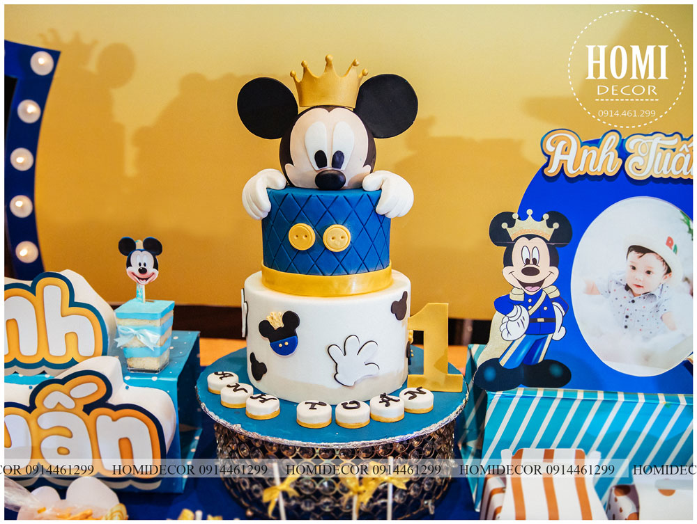 trang trí sinh nhật cho bé với chủ đề Mickey