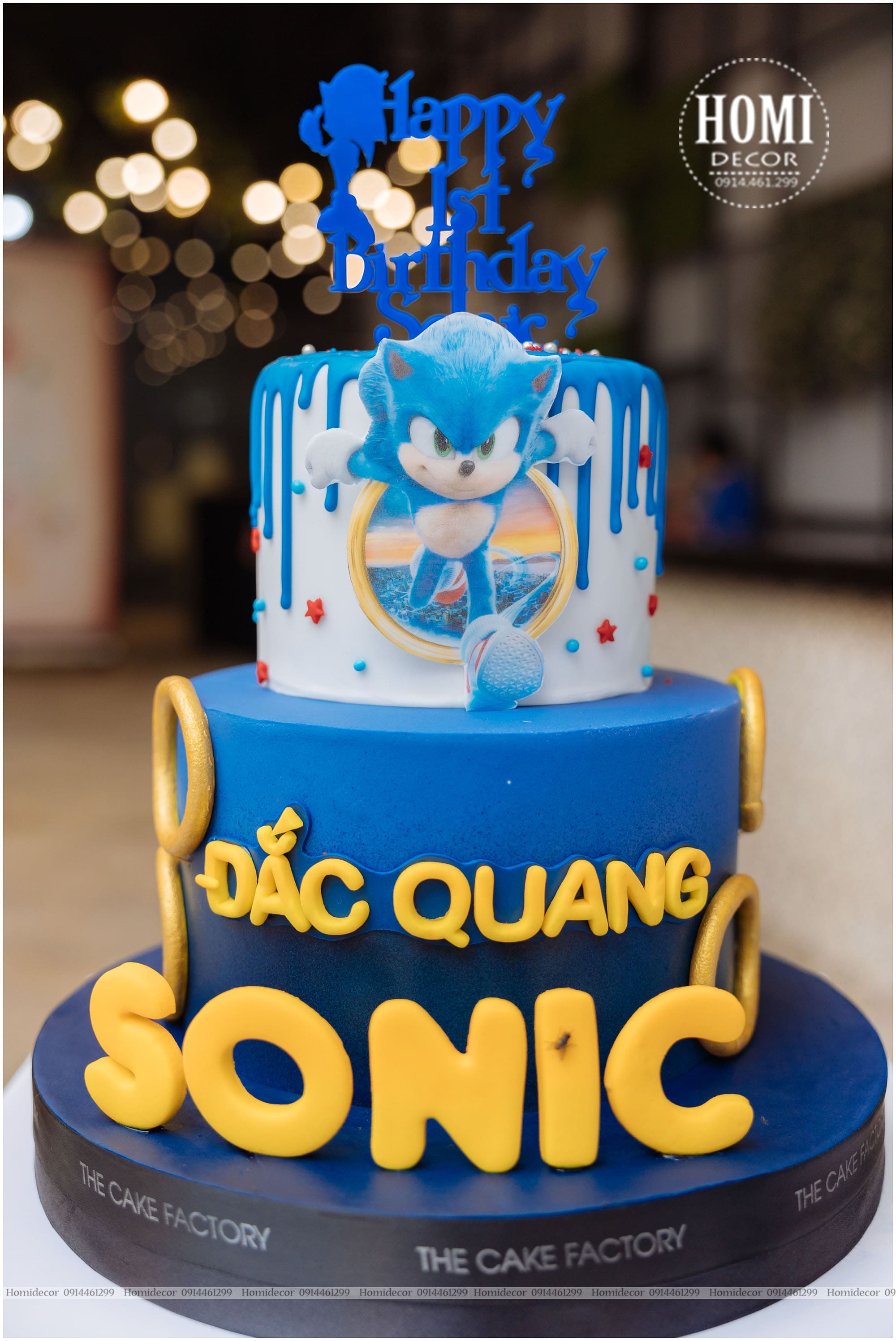 Trang trí sinh nhật bé trai chủ đề Sonic