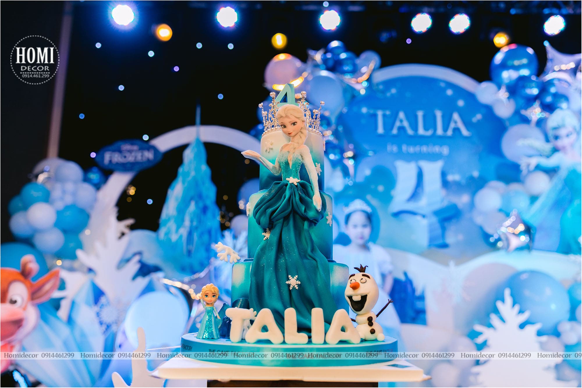 Trang trí sinh nhật chủ đề Elsa