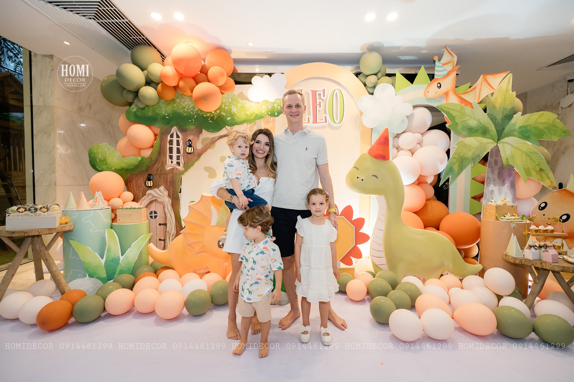 Decor birthday party theme  Dinosaurs  at Ho Chi Minh City